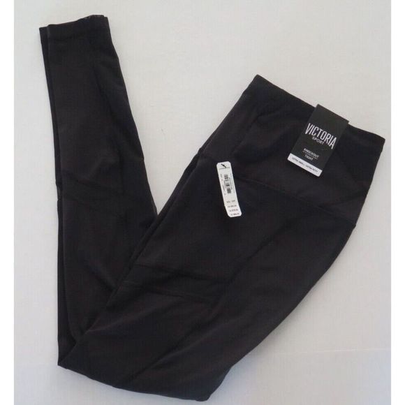 Victoria's Secret Sport 11094027 54A2 Women's Sz XS Black Knockout Tights $69 - Picture 8 of 10